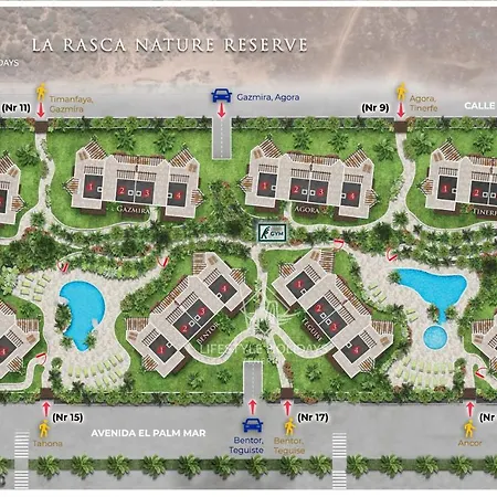 Teguise 3-3 Penthouse Pool View & Jacuzzi 2b פאלם-מאר